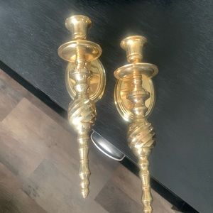 Set of two Brass Sconces